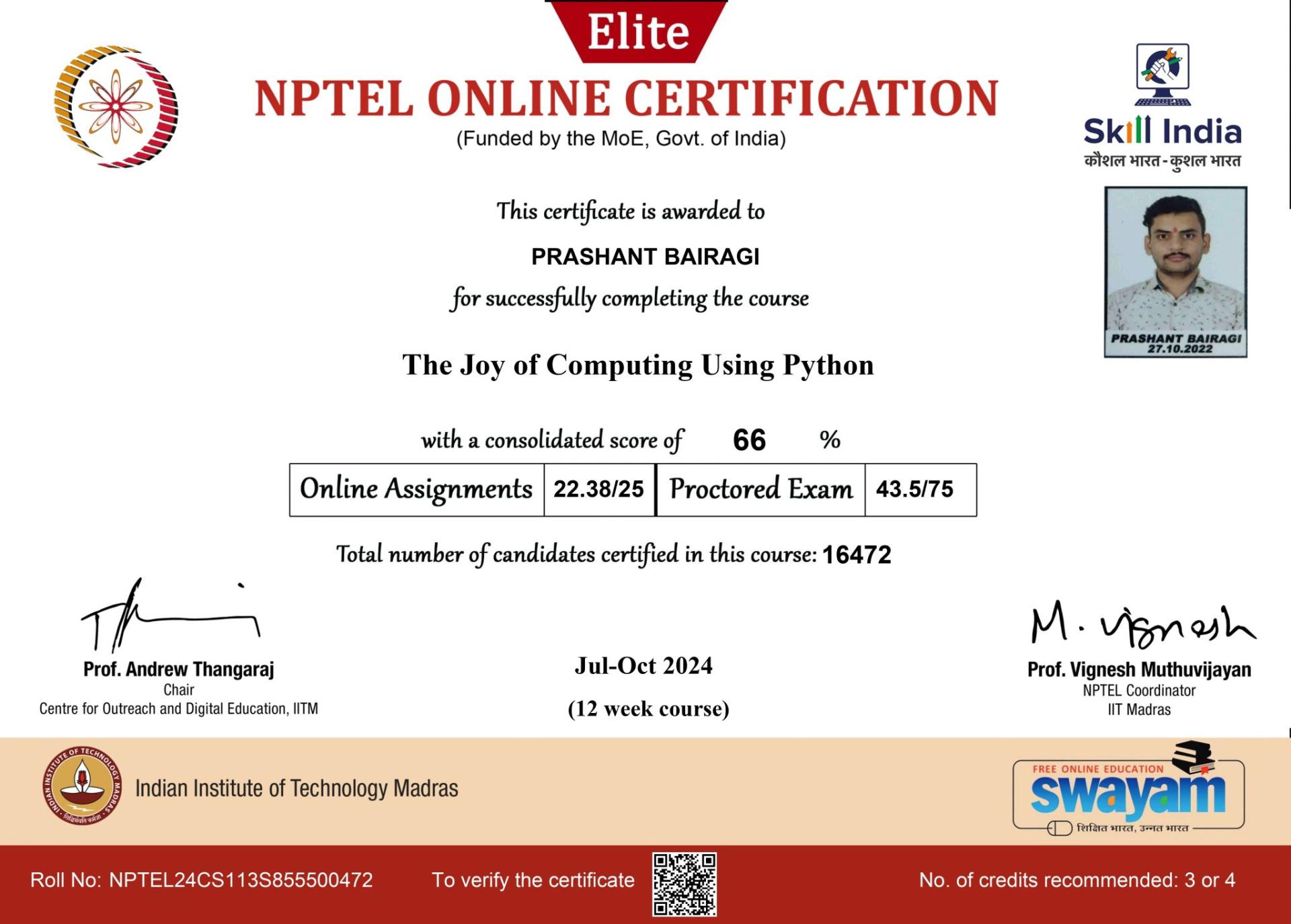 The Joy of Computing Using Python
